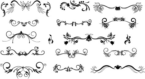 473x259 Floral Flourish Vector Pack Free Vector Download