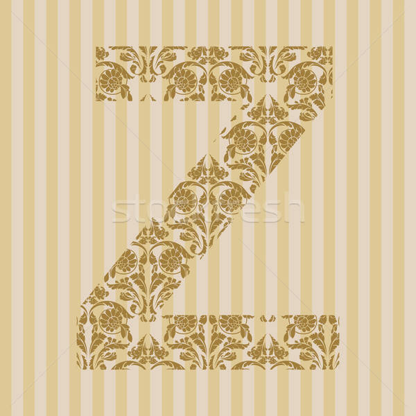 Floral Font Letter Z Vector Illustration Liubomyr Feshchyn 600x600 Floral Font Letter Z Vector Illustration Liubomyr Feshchyn