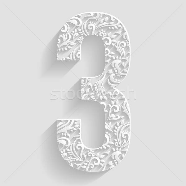 Number Vector Floral Invitation Cards Decorative Font Vector 600x600 Number Vector Floral Invitation Cards Decorative Font Vector