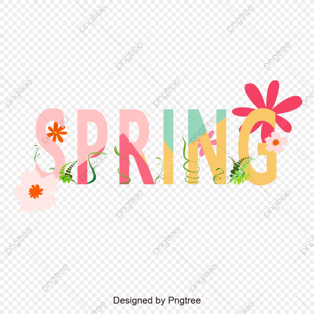 Spring Typography, Spring Spring Fonts, Pink 1200x1200 Spring Typography, Spring Spring Fonts, Pink