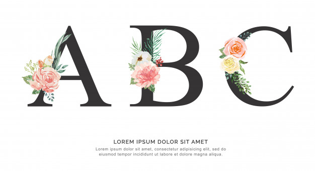 Alphabet A B C Flower Font Made Of Paint Floral And Leaf 626x340 Alphabet A B C Flower Font Made Of Paint Floral And Leaf