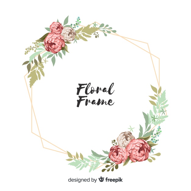 626x626 Floral Frame Vector Free Download