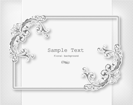 465x368 Floral Frame Cdr Free Vector Download