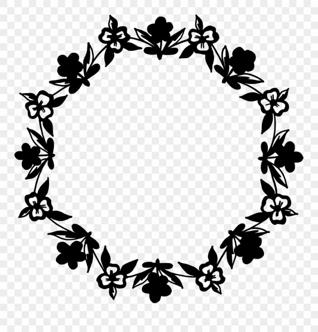 1056x1101 Imimwb Circle Floral Frame Vector Png Transparent Handandbeak
