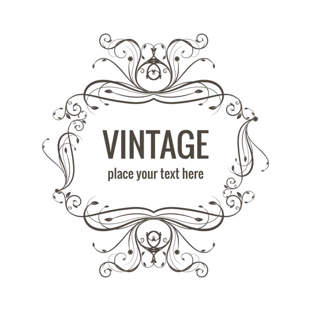 626x626 Vintage Floral Frame Free Vectors Ui Download