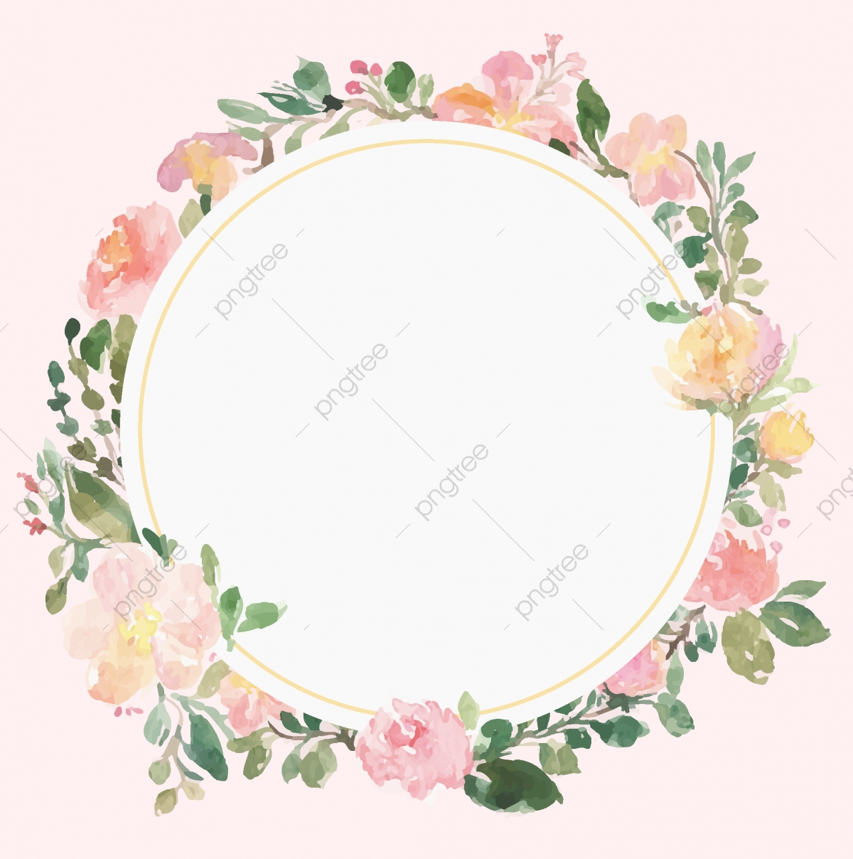 Floral Frame Vector Beautiful Wreath Elegant Floral Collection 1200x1208 Floral Frame Vector Beautiful Wreath Elegant Floral Collection