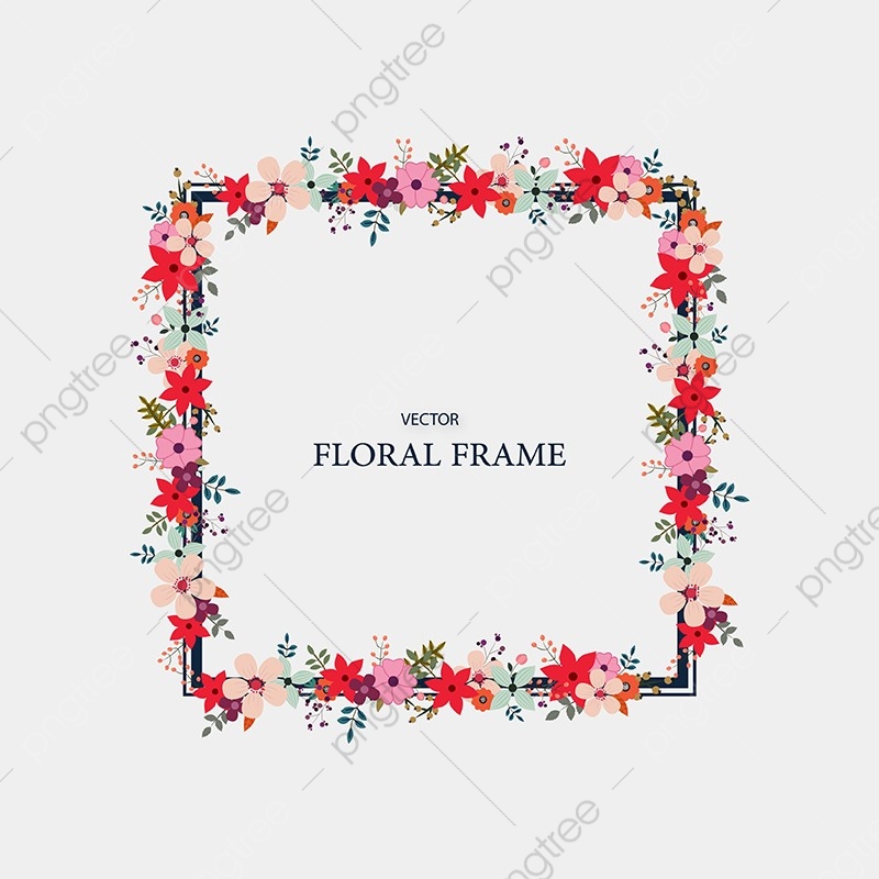 Floral Frame Vector Design, Floral, Frame, Flower Png And Vector 800x800 Floral Frame Vector Design, Floral, Frame, Flower Png And Vector