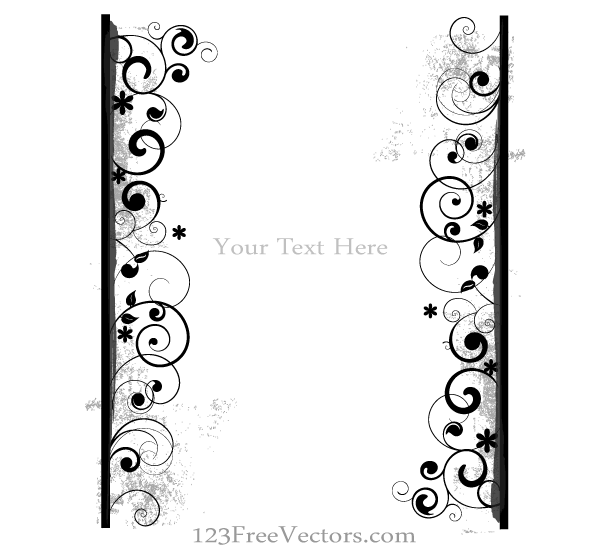 Grunge Floral Frame Vector Illustration Download Free Vector Art 600x550 Grunge Floral Frame Vector Illustration Download Free Vector Art