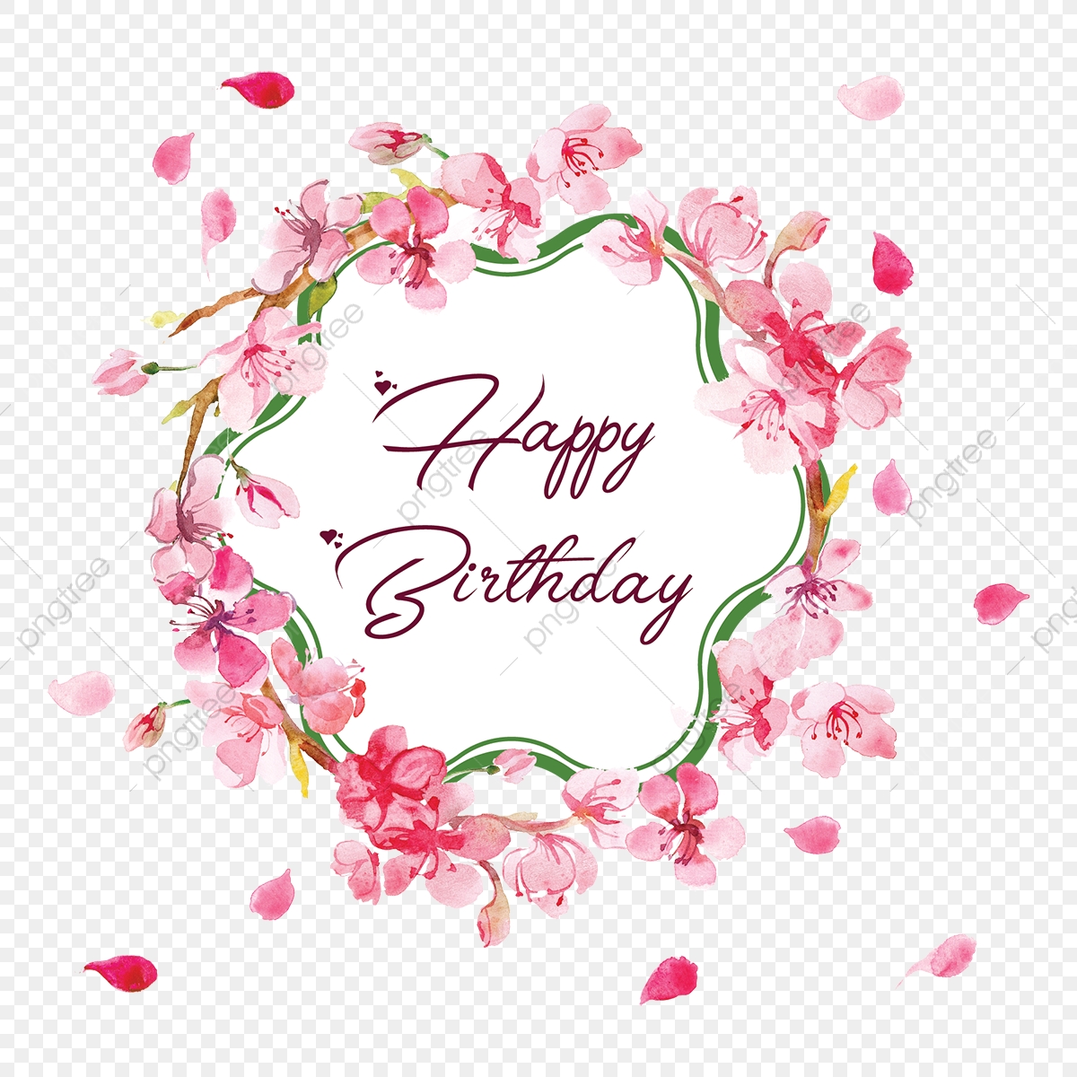 Happy Birthday Floral Frame, Border Vector, Frame Vector, Birthday 1200x1200 Happy Birthday Floral Frame, Border Vector, Frame Vector, Birthday