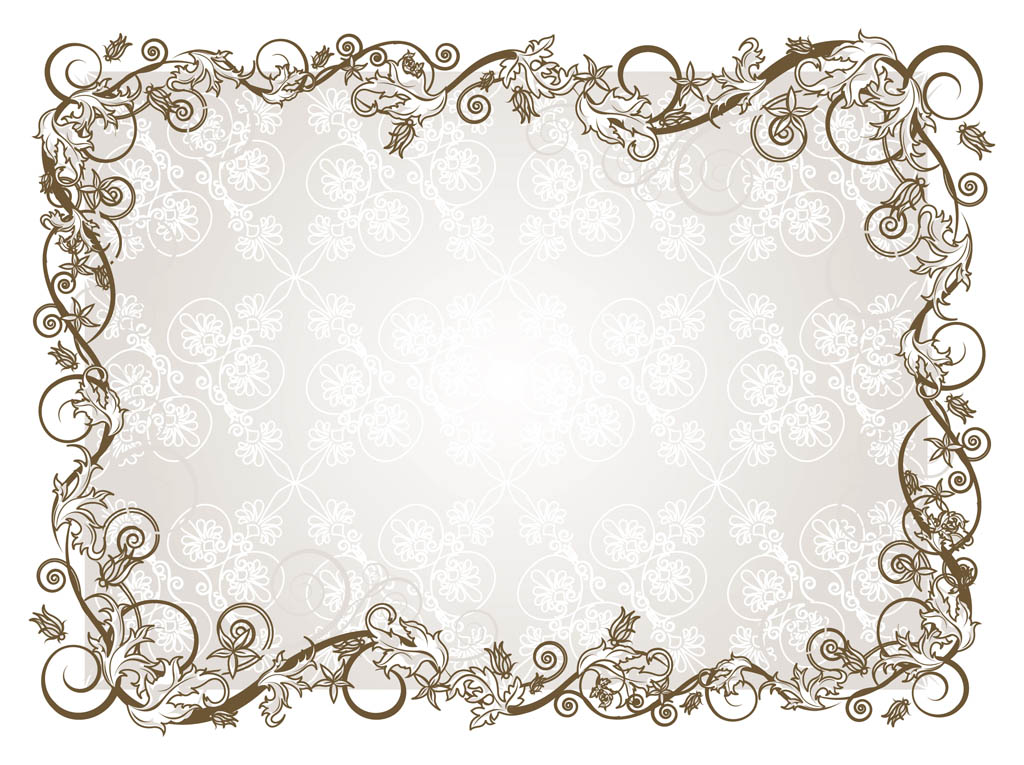 Retro Floral Frame Vector Art Graphics 1024x765 Retro Floral Frame Vector Art Graphics
