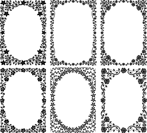 Black Floral Frame Vector Free Download 500x454 Black Floral Frame Vector Free Download