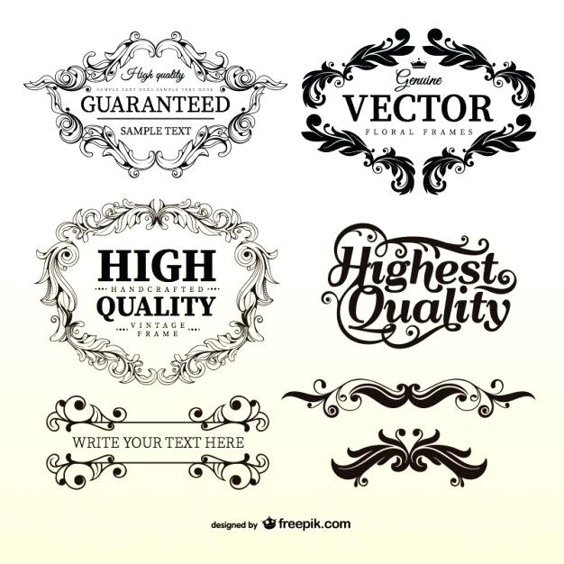 Vintage Floral Frame Templates Vector Free Download Within Label 626x626 Vintage Floral Frame Templates Vector Free Download Within Label