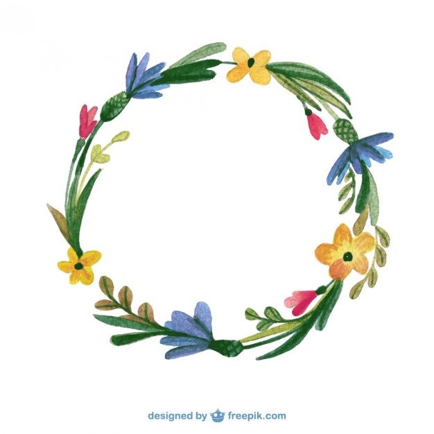 Watercolor Floral Frame Vector Free Download 626x626 Watercolor Floral Frame Vector Free Download