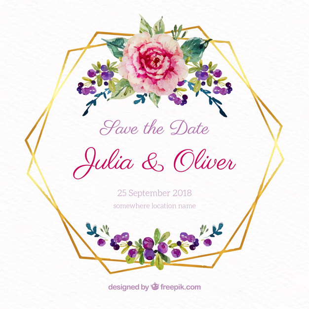 Watercolor Floral Frame With Golden Lines Vector Free Download 626x626 Watercolor Floral Frame With Golden Lines Vector Free Download