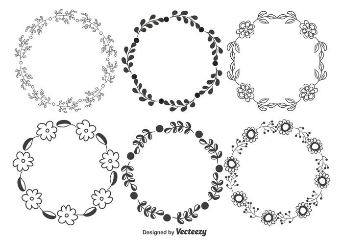 Decorative Floral Frame Set 700x490 Decorative Floral Frame Set
