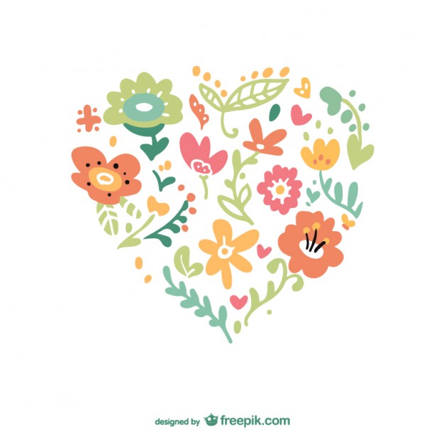 Floral Heart Vector Vector Free Download 626x626 Floral Heart Vector Vector Free Download