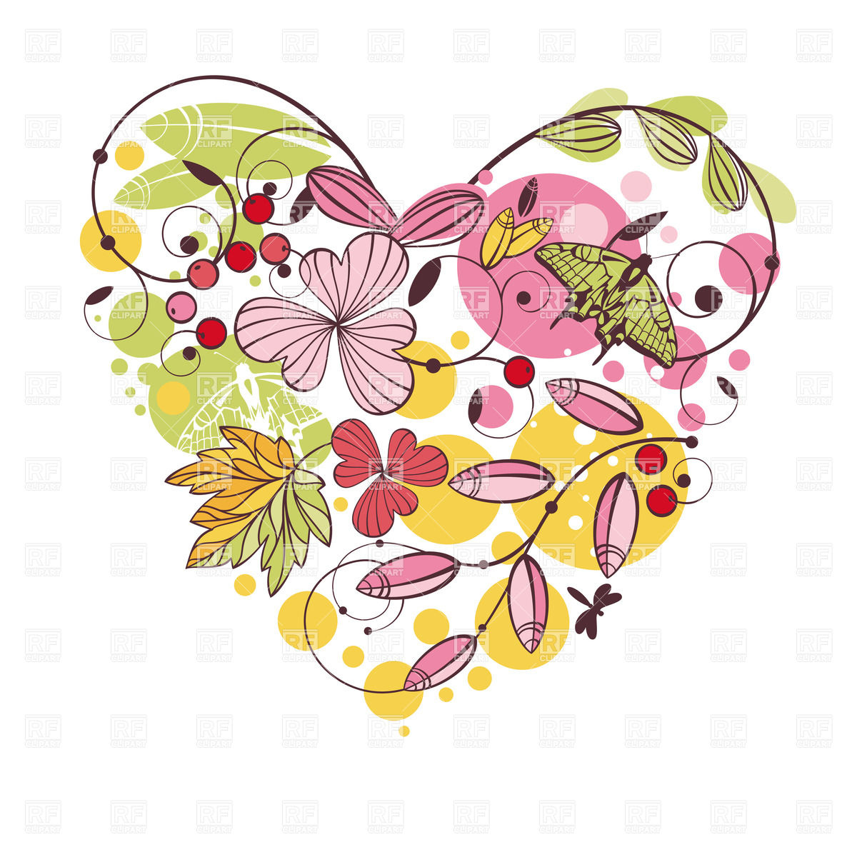 Abstract Floral Heart Vector Image Of Design Elements Selenamay 1200x1200 Abstract Floral Heart Vector Image Of Design Elements Selenamay