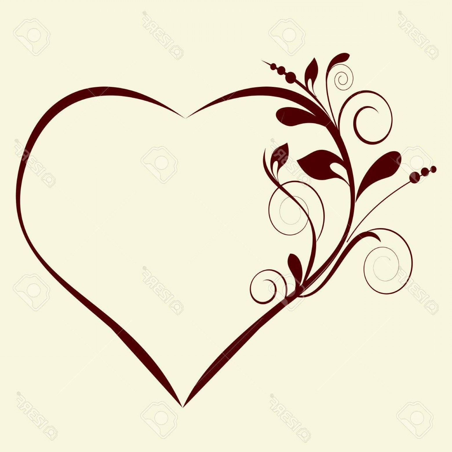Photostock Vector Abstract Floral Background Vector Heart 1560x1560 Photostock Vector Abstract Floral Background Vector Heart