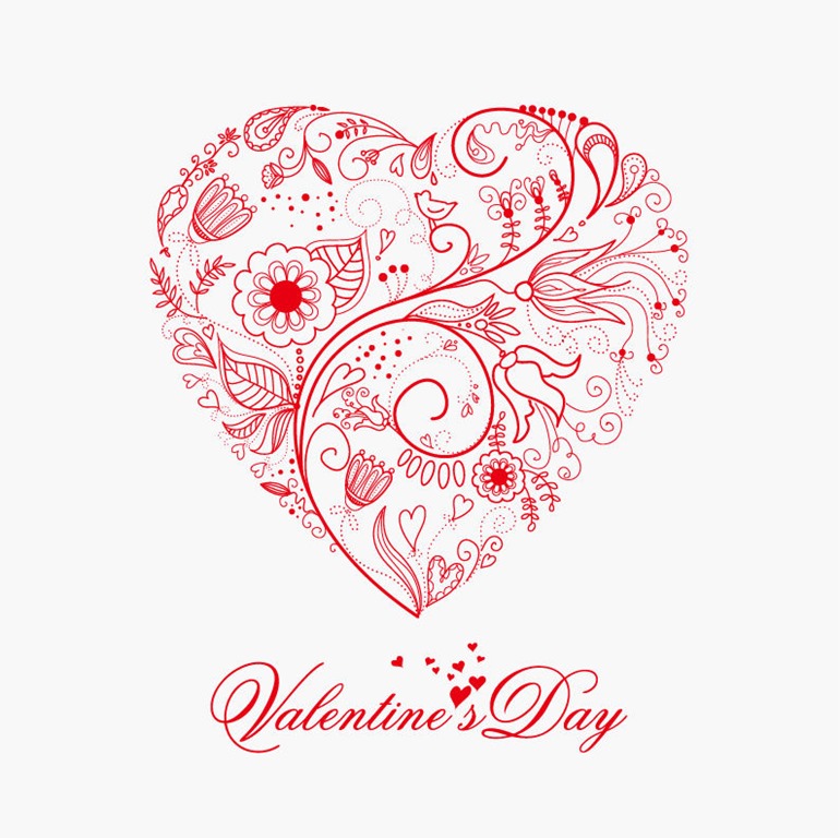 Beautiful Greeting Floral Heart Vector Illustration Free Vector 770x768 Beautiful Greeting Floral Heart Vector Illustration Free Vector