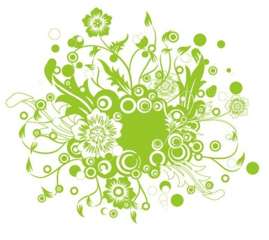 389x347 Green Floral Illustration Art Vectors Free Download