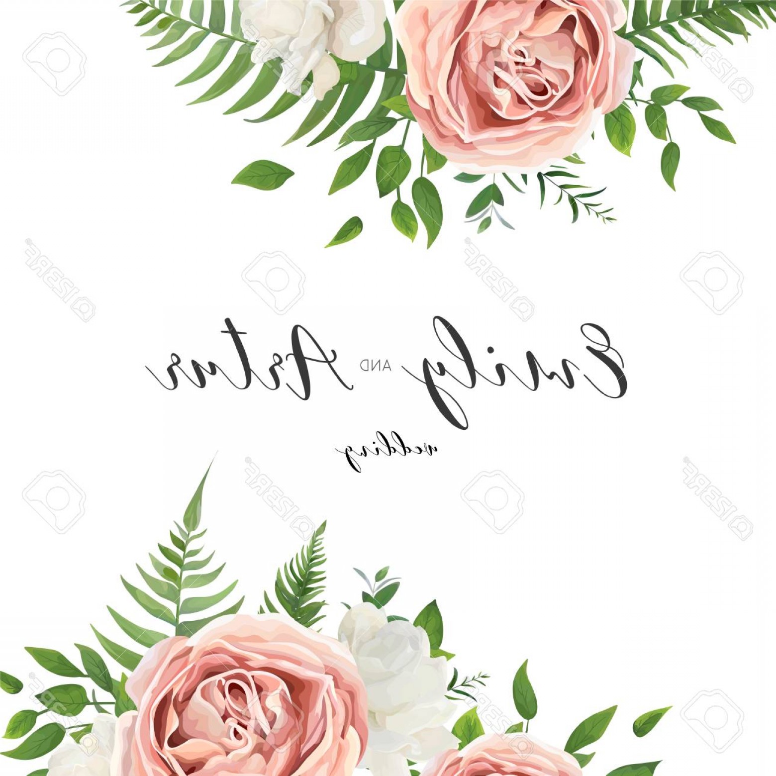 Photostock Vector Wedding Vector Invitation Floral Invite Card 1560x1560 Photostock Vector Wedding Vector Invitation Floral Invite Card