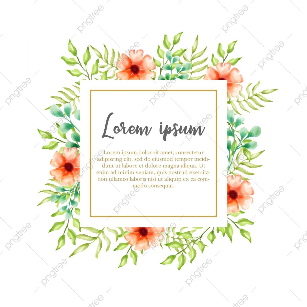 Watercolor Floral Background Vector For Wedding Invitation 1200x1200 Watercolor Floral Background Vector For Wedding Invitation