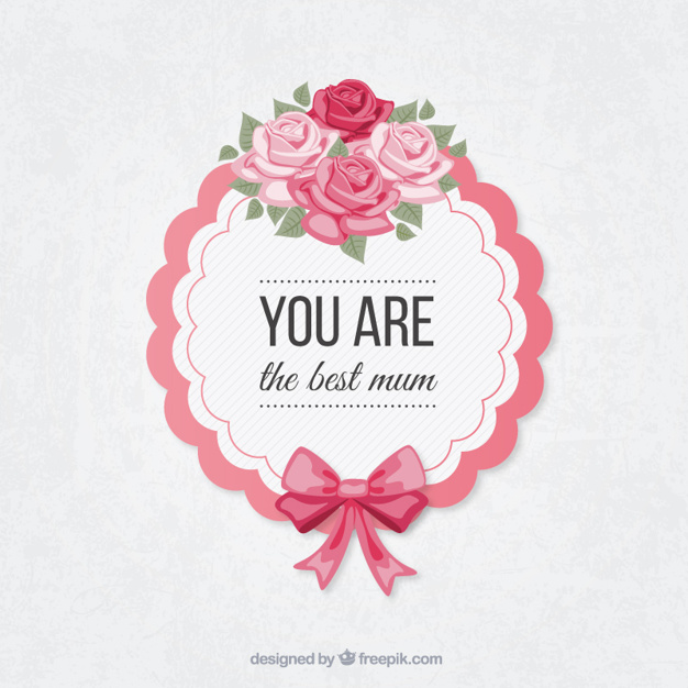 626x626 Floral Mothers Day Label Vector Free Download