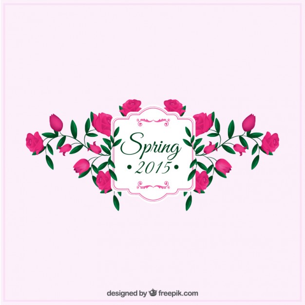 626x626 Floral Spring Label Vector Free Download