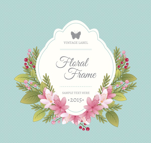 600x568 Vintage Floral Frame Label Vector Graphics My Free Photoshop World