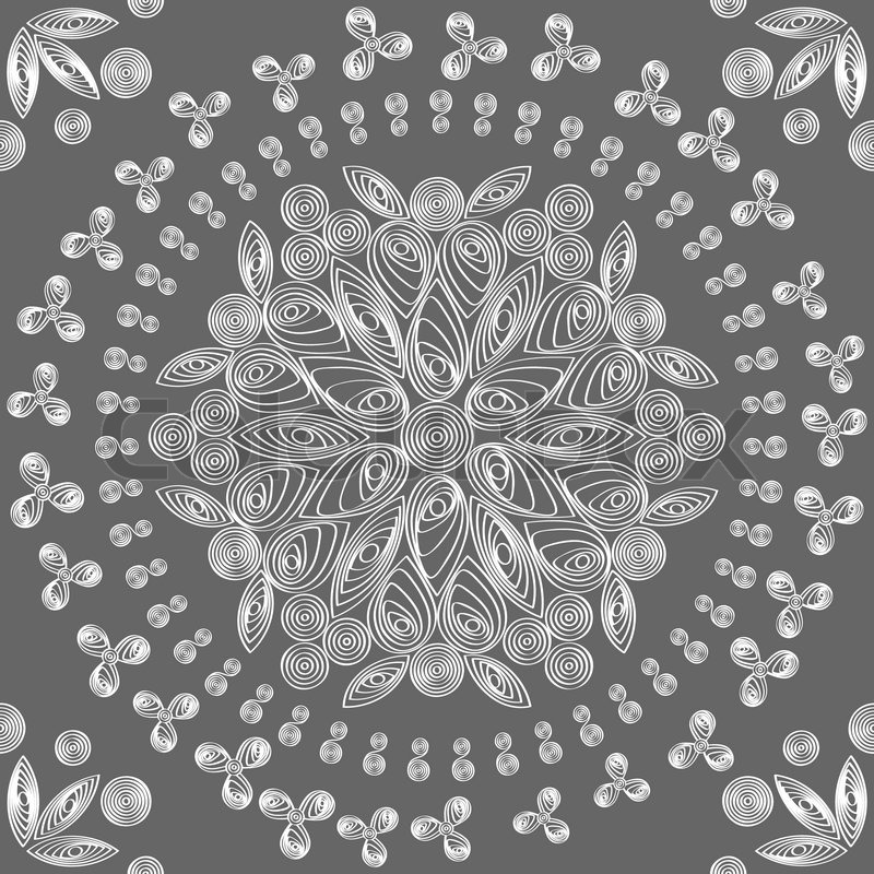 800x800 Vector Seamless Floral Lace White Stock Vector Colourbox