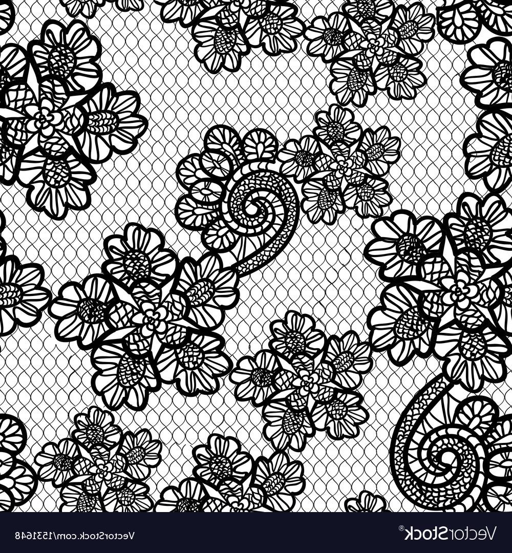 Download Floral Lace Pattern Vector at Vectorified.com | Collection ...