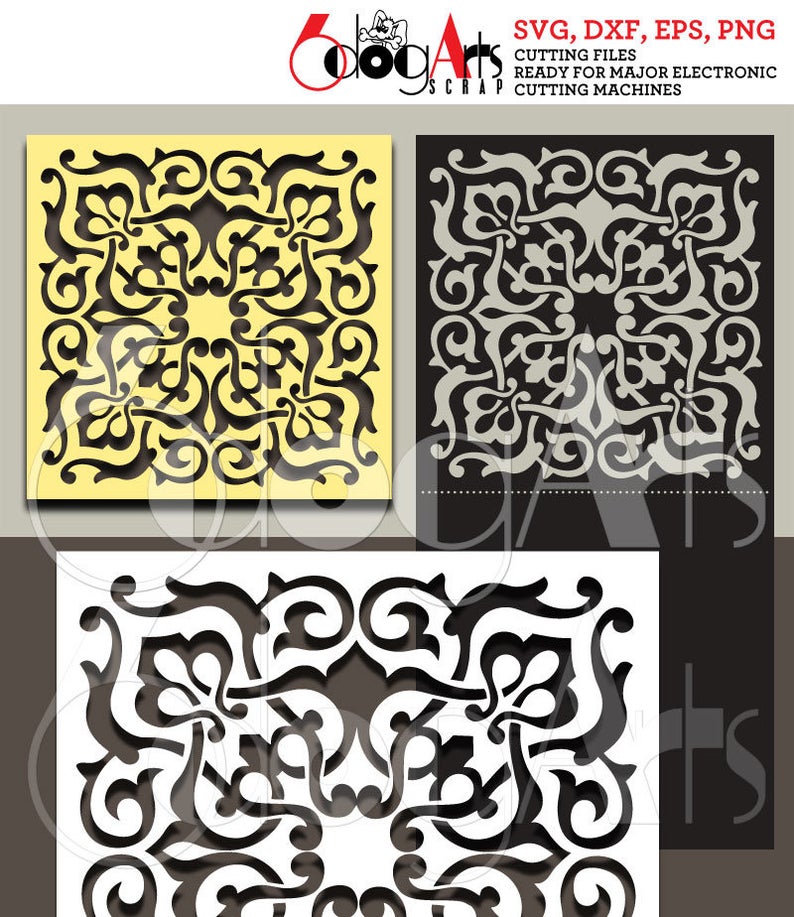 794x917 Floral Lace Bi Fold Card Digital Dxf Png Etsy