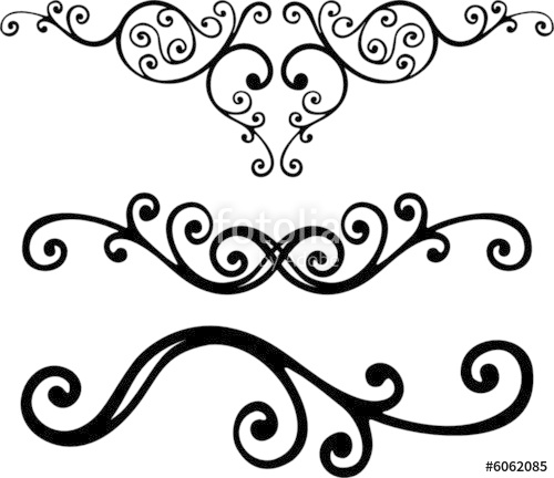 500x432 Floral Lines Stock Image And Royalty Free Vector On Fotolia