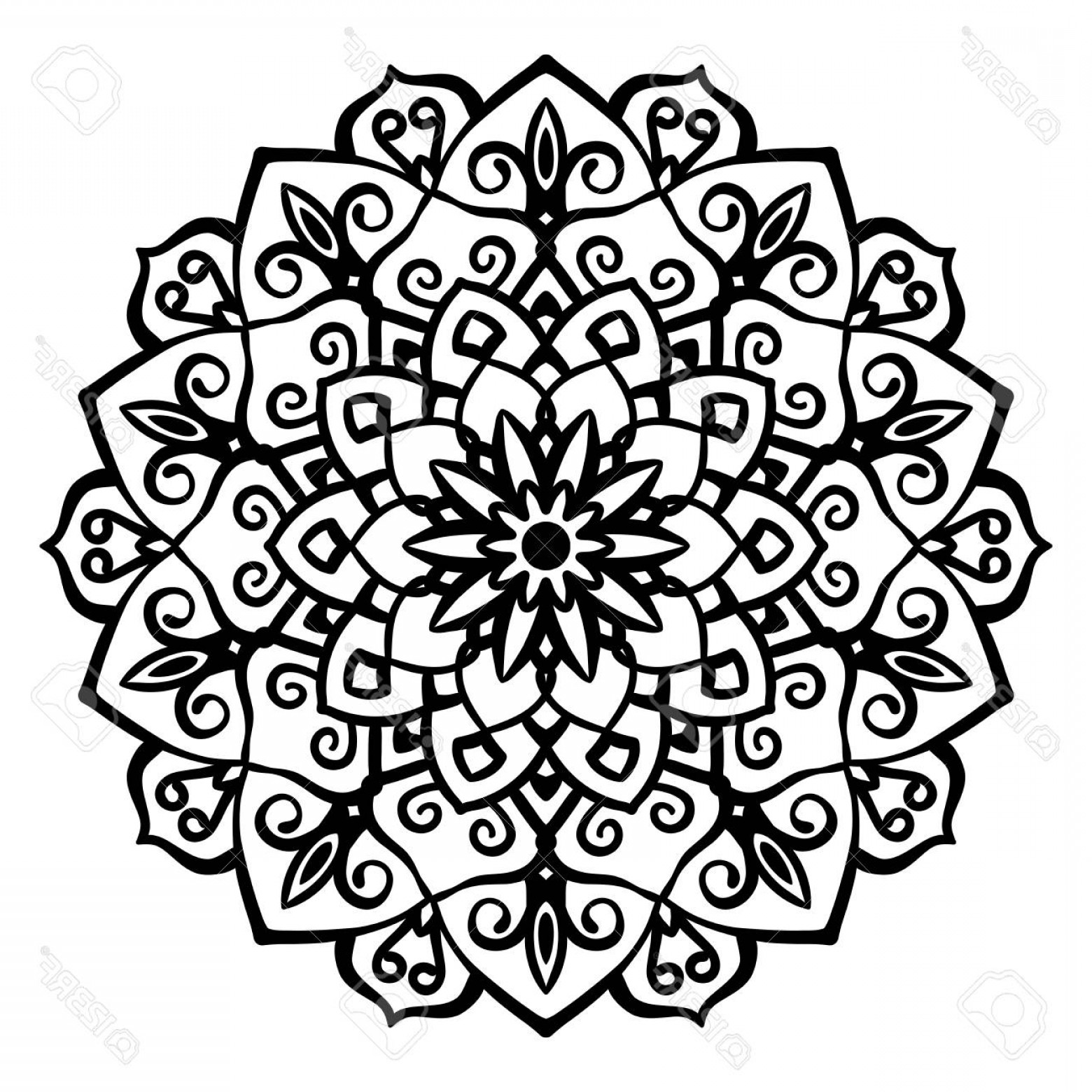 1560x1560 Photostock Vector Mandala Vector Design Element Round Ornament