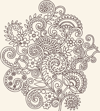 334x368 Flower Ornament Vector Free Vector Download