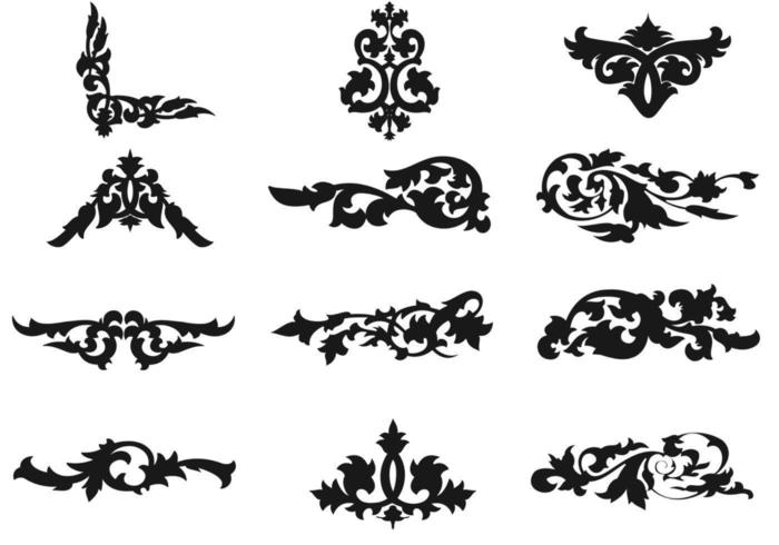 700x490 Decorative Floral Ornament Vectors