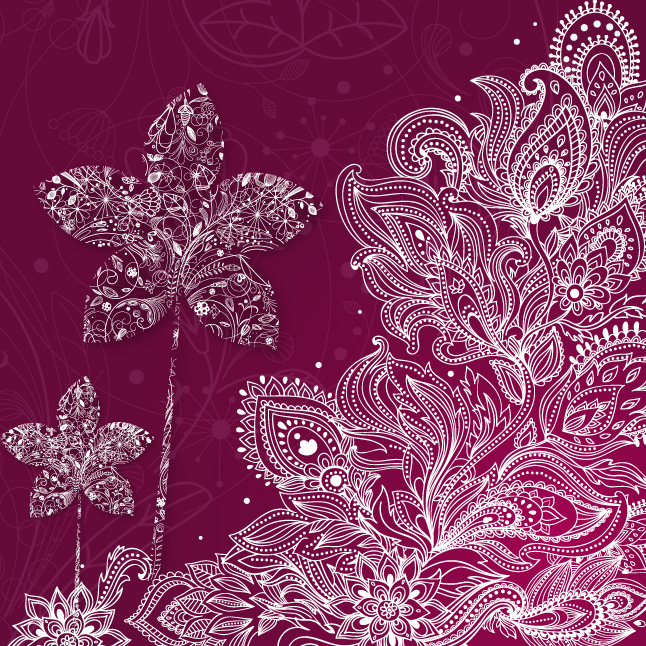 646x646 Paisley Floral Background Vector Vector Art Graphics