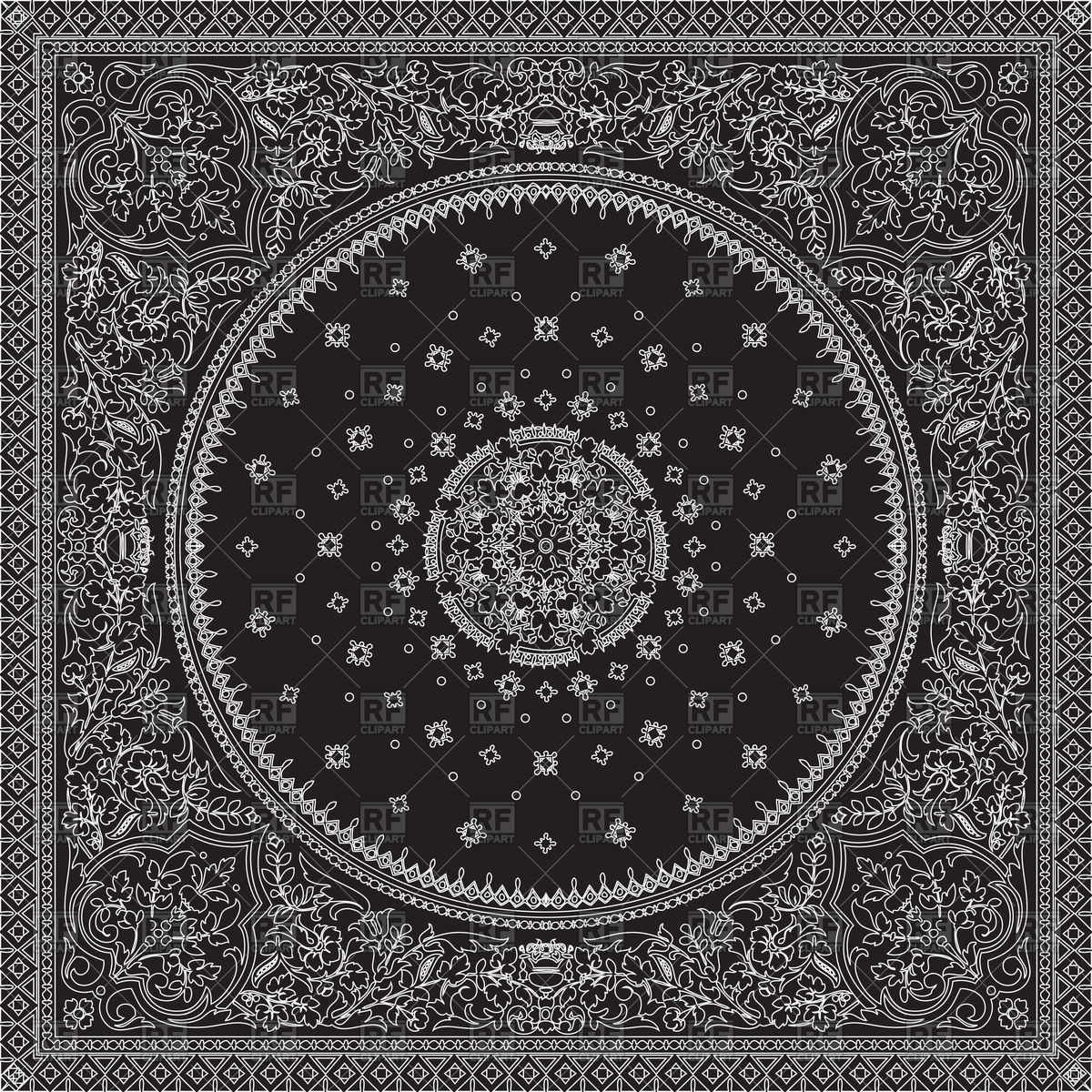 1200x1200 Victorian Floral Paisley Ornamental