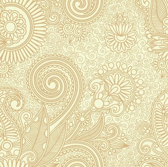 550x546 Abstract Seamless Floral Pattern Background
