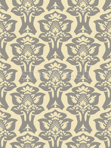 450x600 Vector Colorful Damask Seamless Floral Pattern Background Color