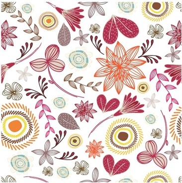 366x368 Vector Floral Pattern Free Vector Download