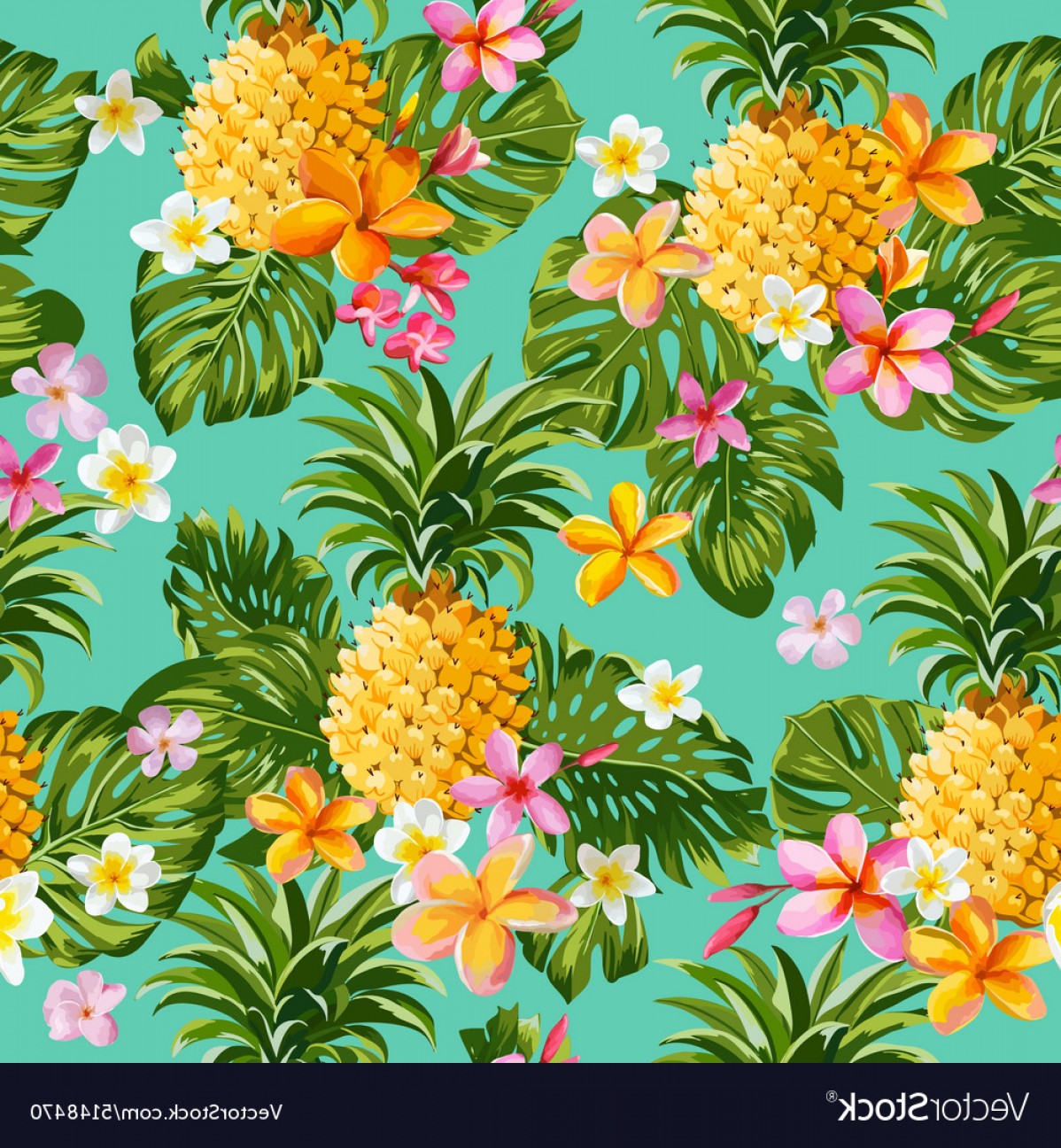1198x1296 Hawaiian Print Vector Art Hoodamath
