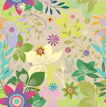 364x368 Seamless Floral Print Free Vector Download