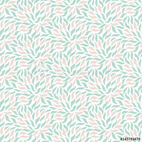 500x500 Seamless Pattern With Leaf Simple Cute Floral Print Vector