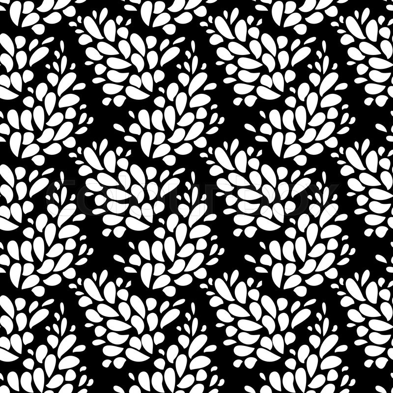 800x800 Seamless Texture With Leaves Seamless Stock Vector Colourbox