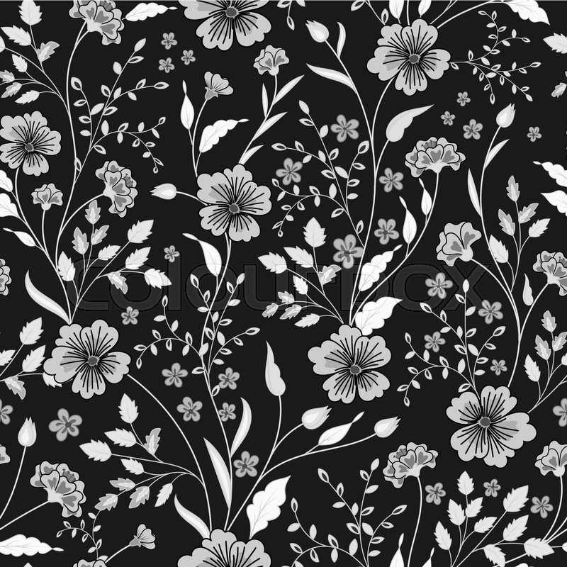 800x800 Sunny Pastel Floral Print Seamless Stock Vector Colourbox