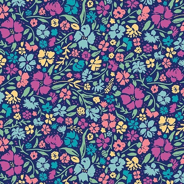 640x640 Wild Flowers Ditsy Print