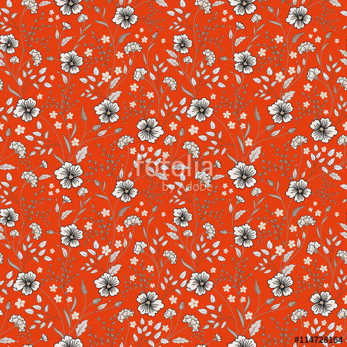 500x500 Sunny Pastel Floral Print Seamless Background Stock Image