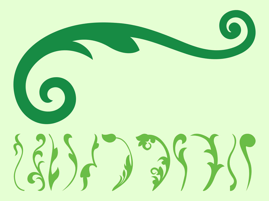 1024x765 Floral Scrolls Vector Graphic Free Vectors Ui Download
