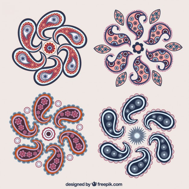 Ornaments With Floral Shapes Vector Free Download 626x626 Ornaments With Floral Shapes Vector Free Download